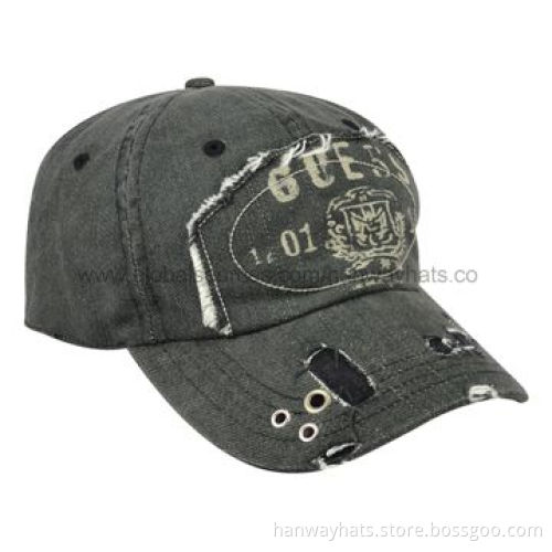 2012 New Style Fashion Distress Washed Baseball Cap, Customized Specifications are WelcomeNew